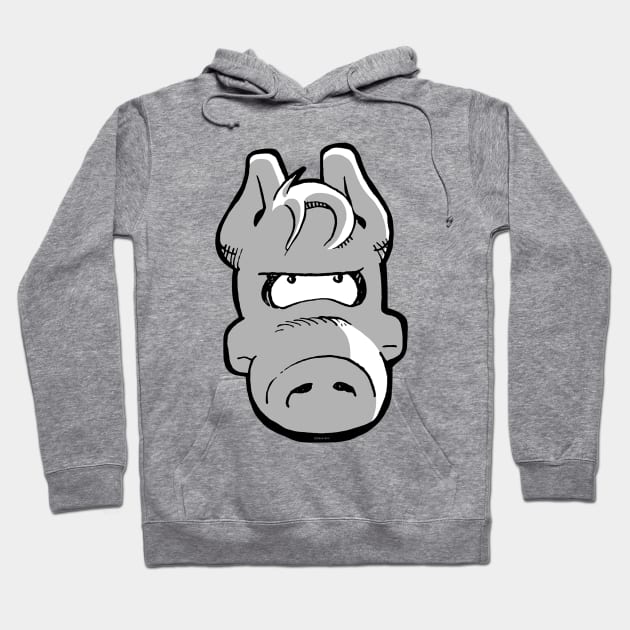 Cerebus Head Hoodie by Matt Dow's AMOC TeePublic Shop